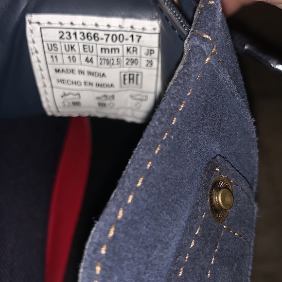 NWOT SHEFFIELD NAVY SUEDE WORK BOOT - Picture 6 of 11